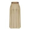 thumbnail image 7 of Gamivast Womens Maxi Skirt Linen Elastic High Waist Belted Long Skirt Solid Color Pockets Casual Skirt A-Line Flowy Summer Beach Vacation Daily Wear, 7 of 7