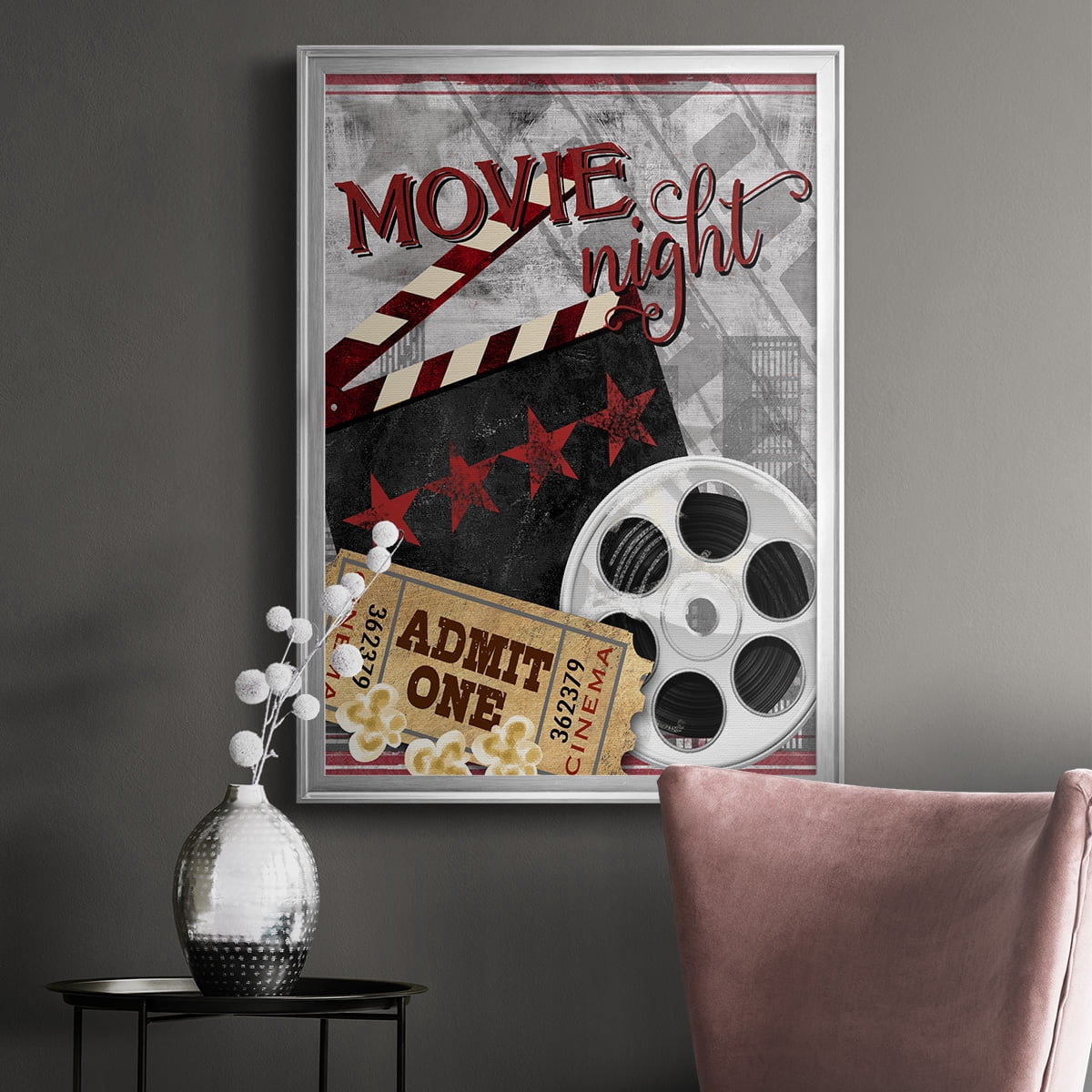 Movie Night II Premium Framed Print - Ready to Hang