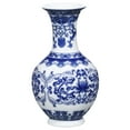 thumbnail image 4 of WHAMVOX Decorative Blue and White Porcelain Vase Delicate Vase 14.00X8.20X8.20CM, 4 of 8