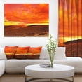 thumbnail image 1 of Dramatic Red Sunset at Desert - Extra Large Wall Art Landscape, 1 of 3