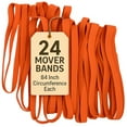 thumbnail image 2 of 24 Pack Extra Large Rubber Bands for Furniture & Moving Blankets - 42" Length Extra Strength - Mover Bands to Secure Drawers, Doors & Covers - by Kitchentoolz, 2 of 4