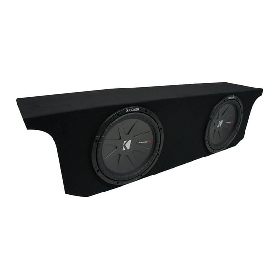 07-18 Jeep Wrangler JK Unlimited Kicker CompR CWR10 Dual 10" Sub Box Final 2 Ohm