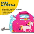 thumbnail image 5 of J World Girls Kids travel Duffle Bag with Wheels Carry-on Luggage, Unicorn, 5 of 7