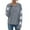 Gray, variant on Women's Star Pattern Crewneck Sweater Lightweight Long Sleeve Pullover (Black, XL)