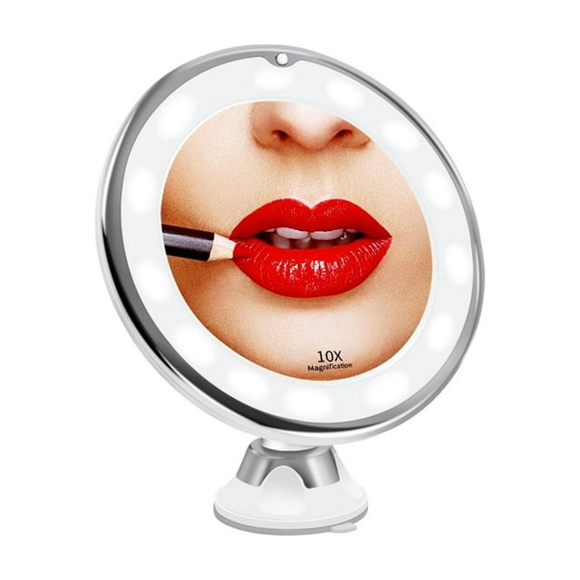 3 Color Makeup Mirror With Led Light Touch Screen Mirror Rechargeable 10X Magnifying Mirrors Flexible Cosmetic Miroir ,Widely Use