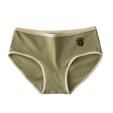 Bigersell Ladies Underwear Panties Cotton Clearance Cotton Womens Underwear G-Strings Panty Style P-1118 Nylon Brief Panties Seamless Thong Briefs Mid Waist Women s Bikini Panties Green XXL