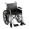 Nova Steel Wheelchair with Fixed Arms and Footrests : Elevating Leg Rests