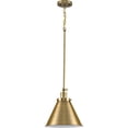thumbnail image 2 of Hinton Collection One-Light Vintage Brass Vintage Style Hanging Pendant Light, 2 of 18