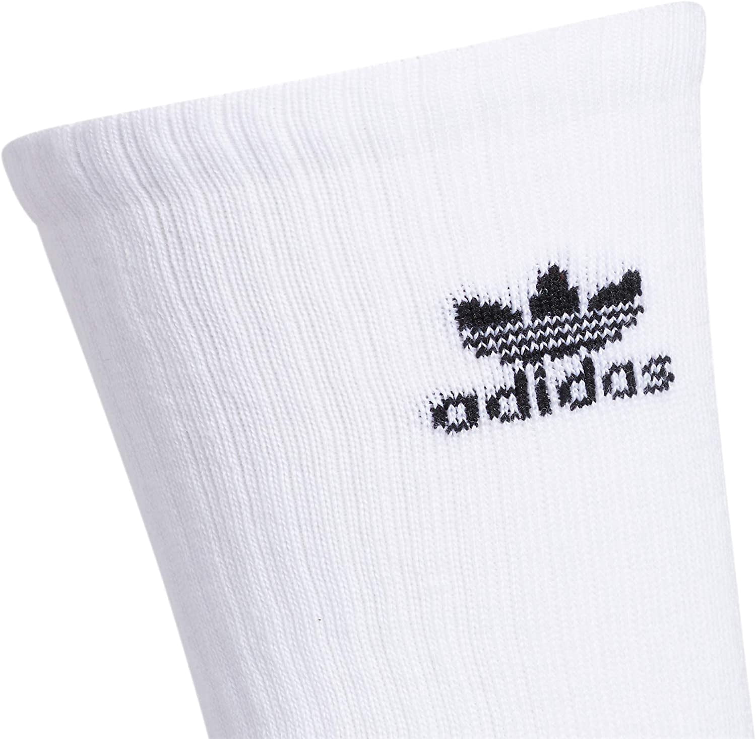 Adidas Trefoil Crew 6 Pairs Unisex Socks Size 6-12, Color: White