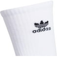 thumbnail image 5 of Adidas Trefoil Crew 6 Pairs Unisex Socks Size 6-12, Color: White, 5 of 8