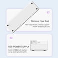 thumbnail image 3 of TFixol White A4-b Printer with Direct Heat Transfer, 200DPI Resolution, BT5.1/USB Connectivity, 90-Sheet Capacity, Type-C Charging, Compact Design, 3 of 7