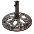 thumbnail image 1 of Costway Base para Sombrilla en Fundición para Patio Soporte Resistente para Sombrilla 38-48 mm Bronce 45 x 32 cm, 1 of 10
