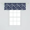 thumbnail image 2 of Ambesonne Space Window Valance, Cosmic Adventure, 54" X 18", Indigo White, 2 of 3