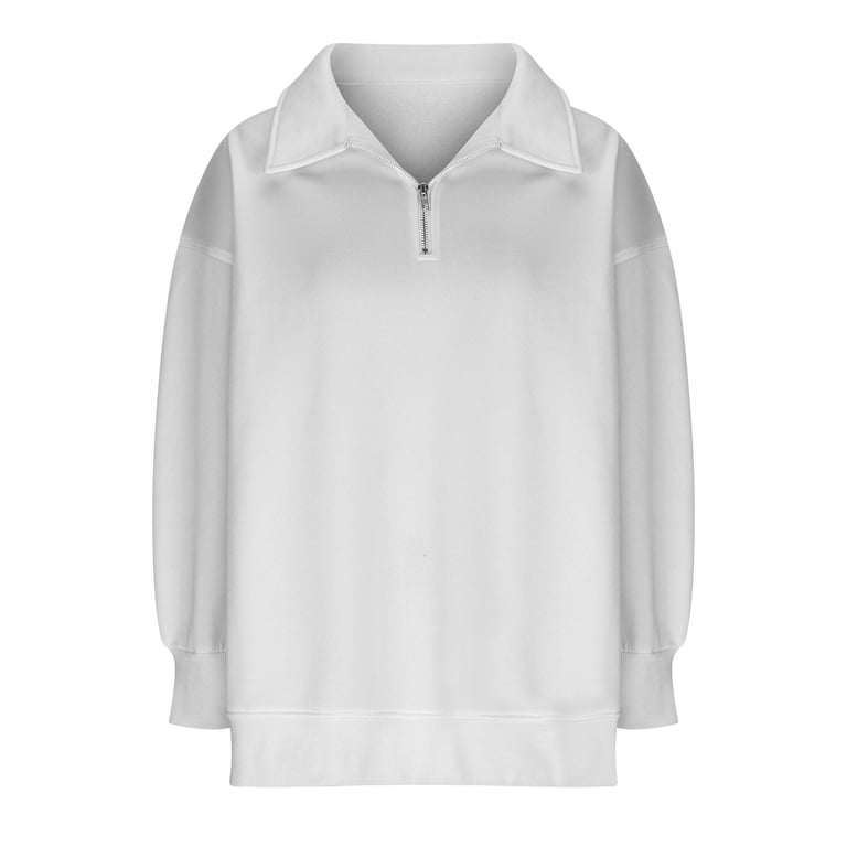 tklpehg Oversized Sweatshirt for Women Quarter Half Zip Hoodies
