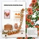 thumbnail image 4 of Decoración de flores de seda, adornos navideños, enredaderas artificiales de flores de otoño para Acción de Gracias, enredaderas violetas simuladas de 180 cm de largo con 118 flores para fiestas en el, 4 of 6