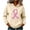 Beige, variant on Women's Breast Cancer Awareness Hoodie in October We Wear Pink Shirts Support Survivor Gift