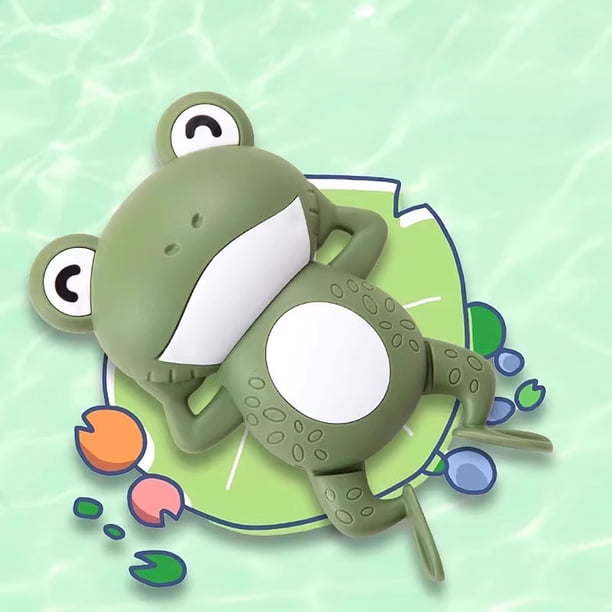 Juguetes para la piscina, juguetes para bebés, juguetes para niños pequeños, juguetes de baño para niños, juega en el agua, el bebé nadará, juguetes de baño para bebés, rana nadadora