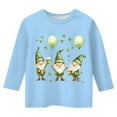 thumbnail image 3 of Xiaowennn Kids St. Paddy's Day Printed 3/4 Quarter Sleeve T Shirt Tops Peplum Casual Girl Clothes 18 Months to 24 Months, 3 of 3