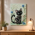 thumbnail image 6 of Pearl Diamond Art Cat 15 X 11 X 0.5 Inch Framed Diamond Art Kit Wall Art for Home Decor Cat Gifts for Cat Lovers Diy Handcraft Wall Decoration for Living Room 1 Pack, 6 of 6