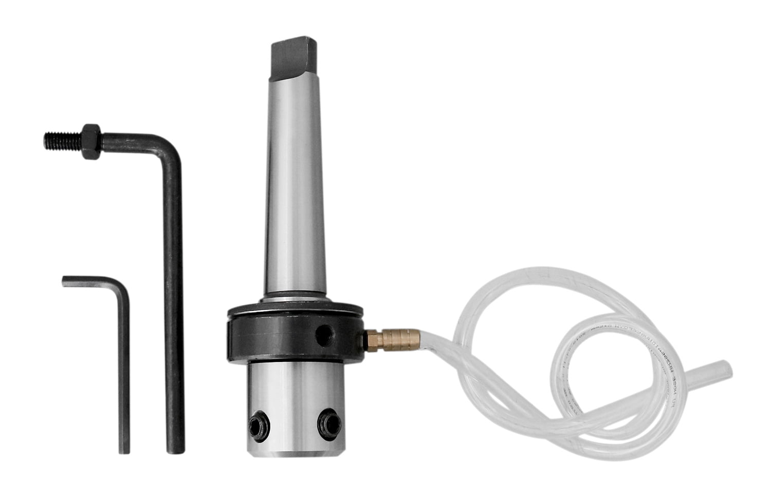 Accusize Annular cutter arbor, MT3 to 3/4" Weldon Shank, with Coolant System For Drill Use