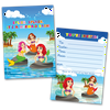 20 Kids Party Invitation Cards Mermaid Bash and 20 Envelopes