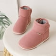 thumbnail image 4 of dmqupv Girls Size 13 Dress Shoes Furry Shoes Flat Heel Casual Home Cotton Slippers Casual Shoes Snow Boots Girls Size 2 Shoes Pink 2, 4 of 5