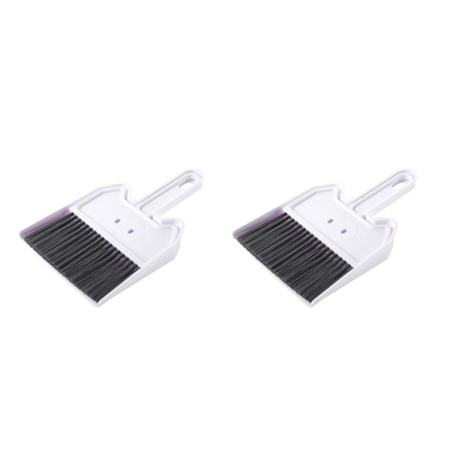 Cateissary Juego de recogedor de escoba ecológico para una limpieza eficiente Limpieza doméstica asequible Multiusos blanco 2piezas