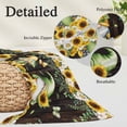 thumbnail image 3 of Spring Gnomes Throw Pillow Covers, Farmhouse Botanical Sunflowers Wooden Grain Soft Breathable Pillow Cases with Invisible Zipper, Standard Pillowcases for Couch Bed Sofa Chair 20x26 Inches, 3 of 9