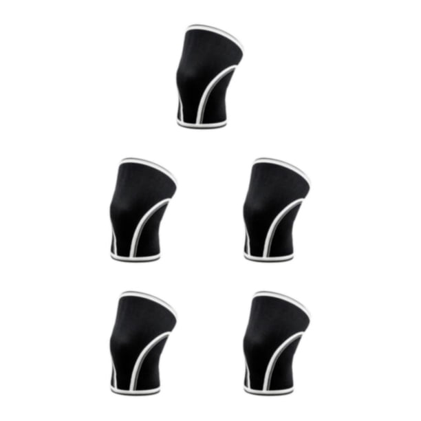 Rodilleras Halterofilia Advancent soporte Antideslizante y Amortiguador para entrenamientos Intensos Modelo B negro y blanco S Type2 NO2