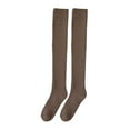 thumbnail image 3 of Medias largas de invierno Sunnimix Calcetines suaves hasta la rodilla 50 cm Café, 3 of 8
