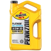 (4 pack) Pennzoil Platinum Full Synthetic 5W-30 Motor Oil, 5 Quart