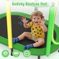 thumbnail image 4 of 60" Trampoline for Kids with Basketball Hoop, SHINPT Recreational Trampolines with Safety Enclosure Net, Mini Outdoor Trampoline with Adjustable Gymnastics Bar, Easy Assembly, Outdoor, Indoor, 4 of 8