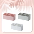 thumbnail image 3 of Vogacara Estuche para almacenamiento de maquillaje, rejilla para exhibición de joyas, organizador de cosméticos de escritorio, colgantes de contenedor, Bolsas de maquillaje Gris Vogacara  CE015458-02, 3 of 6