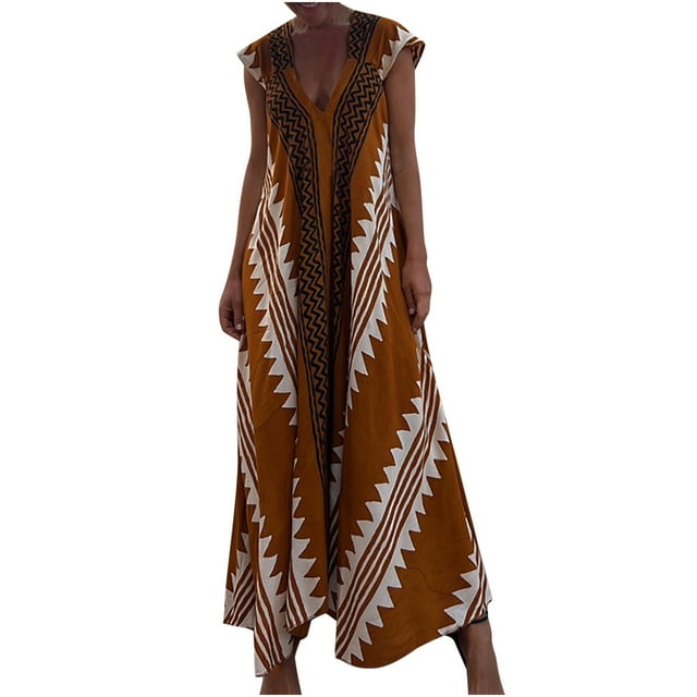 QIPOPIQ Robes pour Femmes Robe Midi à Étages Manches Courtes Ample Ligne A Robe Imprimée Robe d'Été Offres 2023