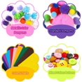 thumbnail image 1 of 1000 piezas de manualidades de bricolaje, juguetes educativos, kits para ni?os, limpiadores de tuberías de ocio creativo, fieltro de color, bombas de aspersión, plumas, botones, lentejuelas, palos LingWen 8390615983952, 1 of 1