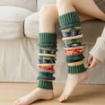 thumbnail image 2 of KuKuZhu Autumn Winter New Leg Warmers Girl Women Foot Cover Knitted Wool Boots Cover Christmas Snowflake Warm Socks Leg Warmers, 2 of 6