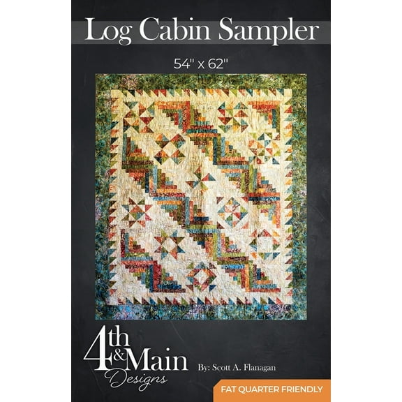 Log Cabin Sampler Quilt Pattern by Scott A Flanagan