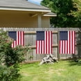 thumbnail image 5 of 2pcs American Flag Garden Flags Embroidered - 12"x18", Deluxe Embroidered Stars and Sewn Stripes USA Garden Flags,Patriotic Decorative Yard Flags for Garden and Home, 210D Nylon, 5 of 5