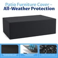 thumbnail image 5 of LazySunsets 4 Piece Aluminum Patio Furniture Set, 5-Seat Oversized Outdoor Sectional with Fire Pit Table, Light Gray, 5 of 9