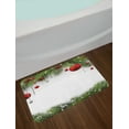 thumbnail image 2 of Christmas Bath Mat, Noel Time Backdrop with Fir Pine Leaves Celebration Ball Classic Religious Design, Non-Slip Plush Mat Bathroom Kitchen Laundry Room Decor, 29.5 X 17.5 Inches, Multicolor, Ambesonne, 2 of 2