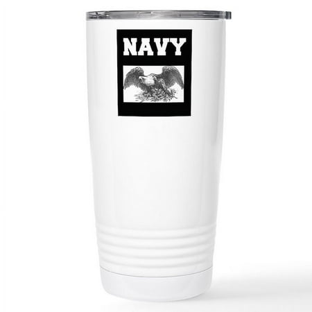 

CafePress - Navy Travel Mug - Insulated Stainless Steel Travel Tumbler 20 oz.