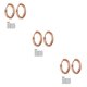 thumbnail image 4 of Jumpingount Pendientes de aro de plata para mujer Diseño único Galvanoplastia Tech Hoops Accesorios de joyería para labios oro rosa 2.5 * 18 mm Type1 NO1 Jumpingount CBP202426, 4 of 6