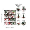 thumbnail image 4 of 12 Pack Pre-Filled Clear Christmas Ball Ornaments,2.4in Transparent Plastic Baubles with Mini Christmas Tree,Pine Needle and Red Berry Decor,Hanging Pendants with for Xmas Tree Home Decor, 4 of 8