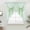 Green, variant on Pink Bow Swag Curtains for Kitchen/Bedroom/Living Room, Cute Watercolor Girls Cartoon Luxury Scalloped Curtains 63 Inch Long, Rod Pocket Window Swag Topper Curtains Valances 2 Panels Set 36"x63"