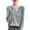 Grey, variant on Ediodpoh Cardigan for Women with Colorful Buttons and Pockets Lightweight Knit for Early Fall Seasonal Fashion Pure Color White L