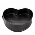 thumbnail image 3 of 3Pcs Non-stick Removable Bottom Round Heart Square Shape Cake Mold Bakeware Set, 3 of 5