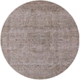 thumbnail image 1 of Ahgly Company Machine Washable Indoor Round Industrial Modern Khaki Rose Pink Area Rugs, 4' Round, 1 of 7