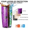 thumbnail image 7 of 20oz Tumblers Cute Spider Web Halloween Pattern Stainless Steel Vacuum Insulated Double Wall Travel Tumbler Cups Mug with Lid and Straw,Cleaning Brush for Cold & Hot Drinks, 7 of 7