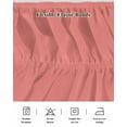 thumbnail image 7 of Peach Solid Bed Skirt California King Size 16" Drop Ruffled Wrap Around Bed Skirts Adjustable Elastic Bedskirt Dust Ruffle for California King Size Bed, 7 of 7
