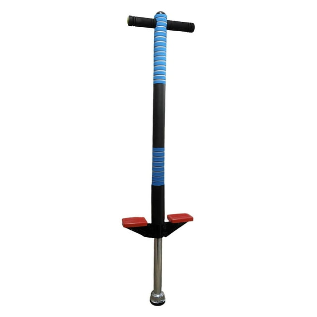 Colaxi Canne Pogo Extérieure Légère Compacte Jouet Rebondissant Jouet Canne en Mousse Souple pour Garçons Filles Débutants Exercice Extérieur Bleu